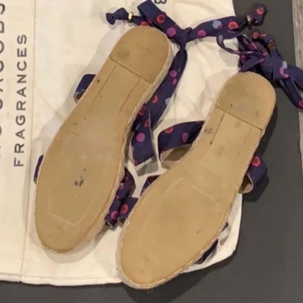 Authentic Marc by Marc Jacobs designer espadrilles sandals sz 10 free tote bag
